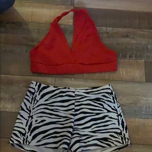 Two piece dance wet set child large 10-12